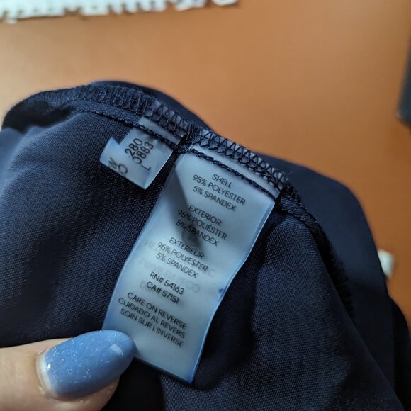 NWT Calvin Klein Plus Ankle Elastic Pull-On Pants Blue Sz 3X Crepe Trouser - Picture 2 of 6